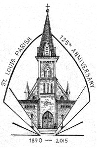 Anniversary logo of church 